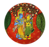 buy Radha Krishna Cheriyal Wall Plates by Sai Kiran