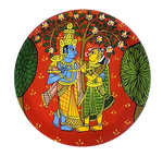 buy Radha Krishna Cheriyal Wall Plates by Sai Kiran