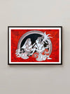 Radha Krishna: Kalamkari Painting by Harinath.N for sale