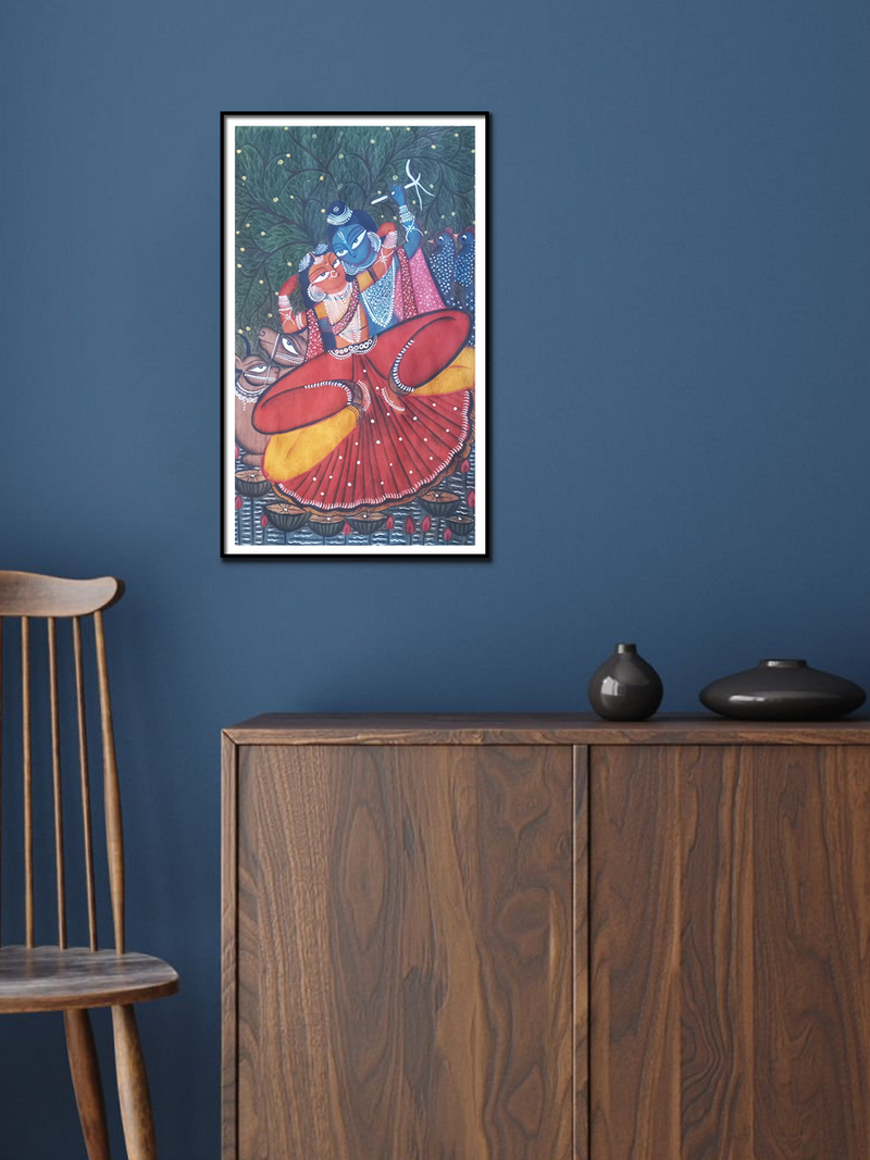 Radha-Krishna in Kalighat by Uttam Chitrakar