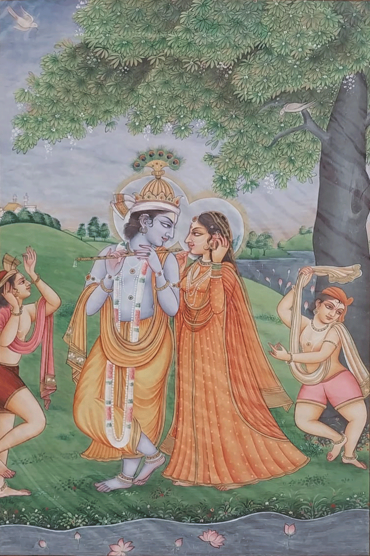 buy Radha Krishna in Miniature by Anshu Mohan