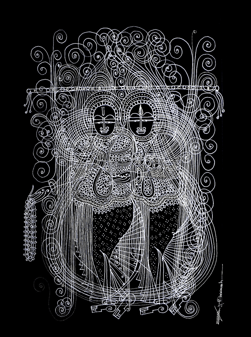Buy RadhaKrishna in Surpur Art by Krishna Prakash