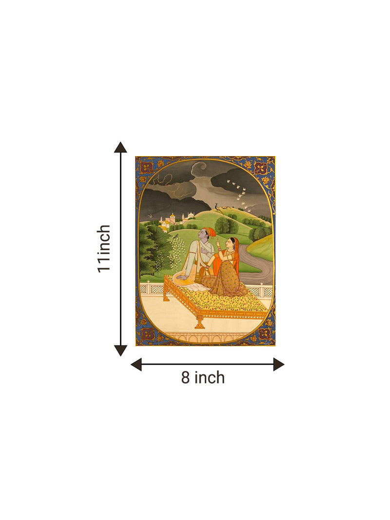Radha and Krishna in Shravan Mas, Kangra for sale
