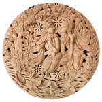 buy Radha and Krishna's Blossoms: Terracotta art by Dolon Kundu
