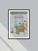 Radha in Kangra Miniature by Anshu Mohan