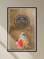 Shop Radha’s devotion and Krishna’s grace In  Mughal Miniature by Mohan Prajapati
