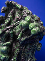 Radiant Wisdom: Ruby Zoisite Sculpture of Goddess Saraswati 