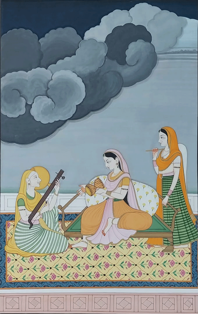Ragini Gaur  in Kangra Miniature by Anshu Mohan Thumbnail