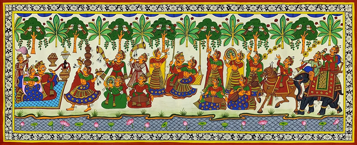 Raja Rani: Phad Painting by Kalyan Joshi Thumbnail