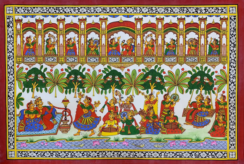 Shop Raja Rani: Phad painting by Kalyan Joshi