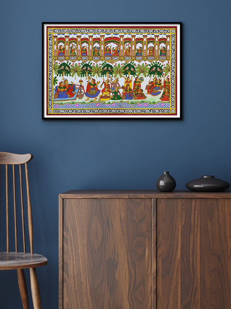 Raja Rani: Phad painting by Kalyan Joshi
