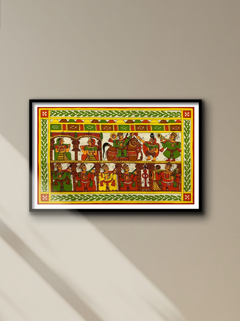Buy Rajasthani Rhapsody: A Scene of Jubilation Phad Painting by Kalyan Joshi