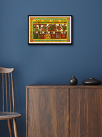 Rajasthani Rhapsody: A Scene of Jubilation Phad Painting by Kalyan Joshi