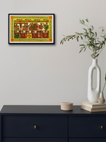 Rajasthani Rhapsody: A Scene of Jubilation Phad Painting by Kalyan Joshi