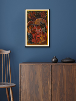 Shop Ram, Sita, and Lakshman in Bengal Pattachitra by Swarna Chitrakar