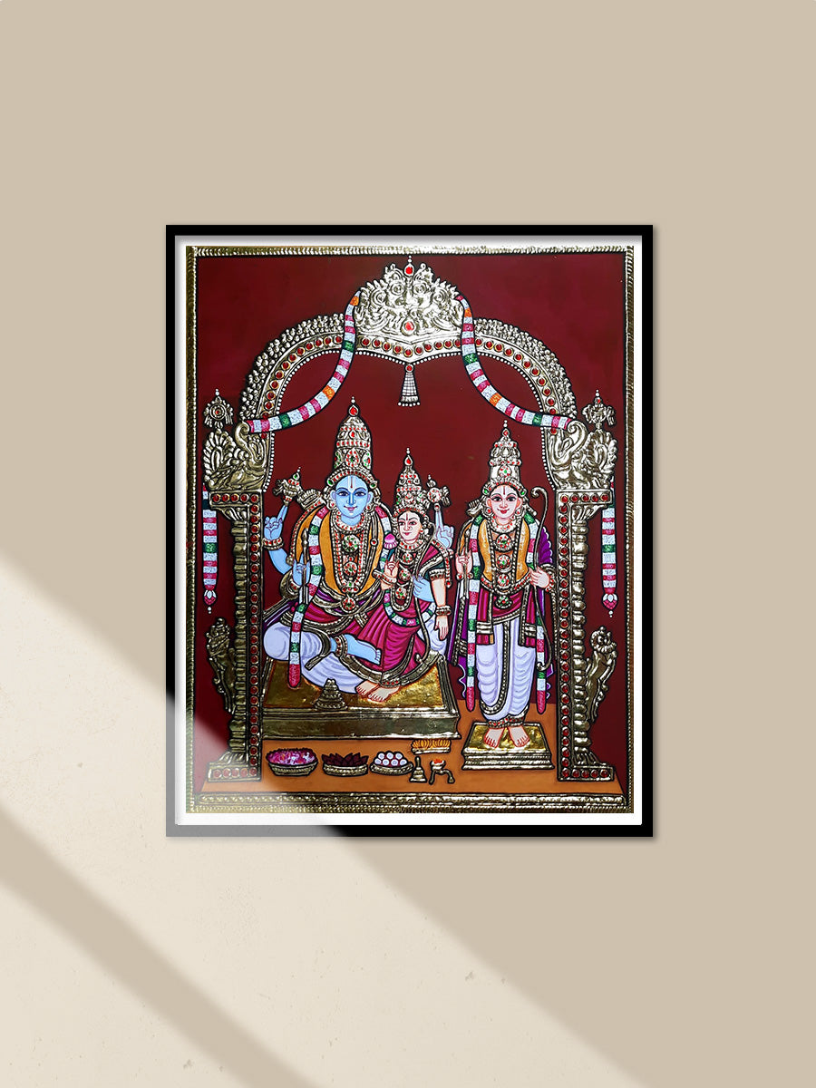 Buy Tanjore Painting Of Rama, Sita and Laxman Online In India