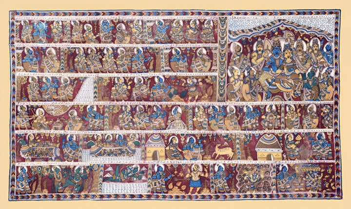Ramayana : Kalamkari painting by Harinath.N Thumbnail