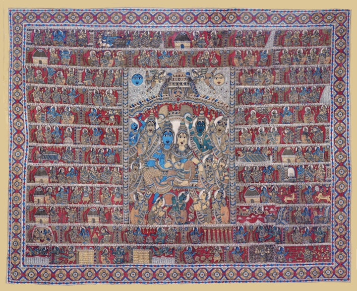 Ramayana : Kalamkari painting by Harinath.N Thumbnail