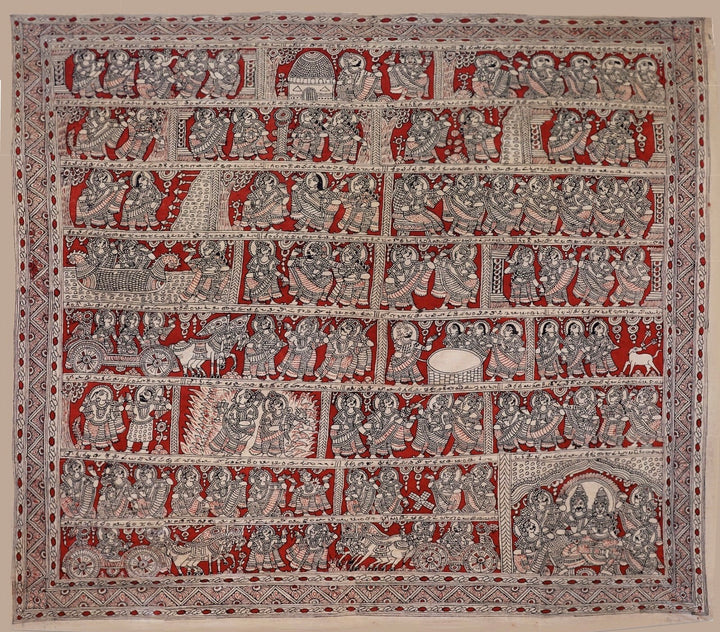 Ramayana : Kalamkari painting by Harinath.N Thumbnail