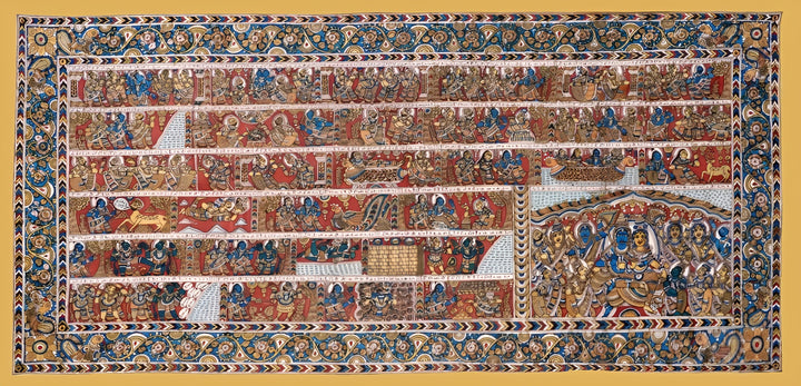 Ramayana : Kalamkari painting by Harinath.N Thumbnail
