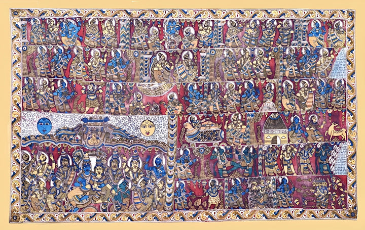 Ramayana : Kalamkari painting by Harinath.N Thumbnail