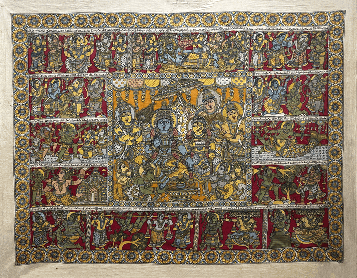 Ramayana: Kalamkari Painting by Harinath.N Thumbnail