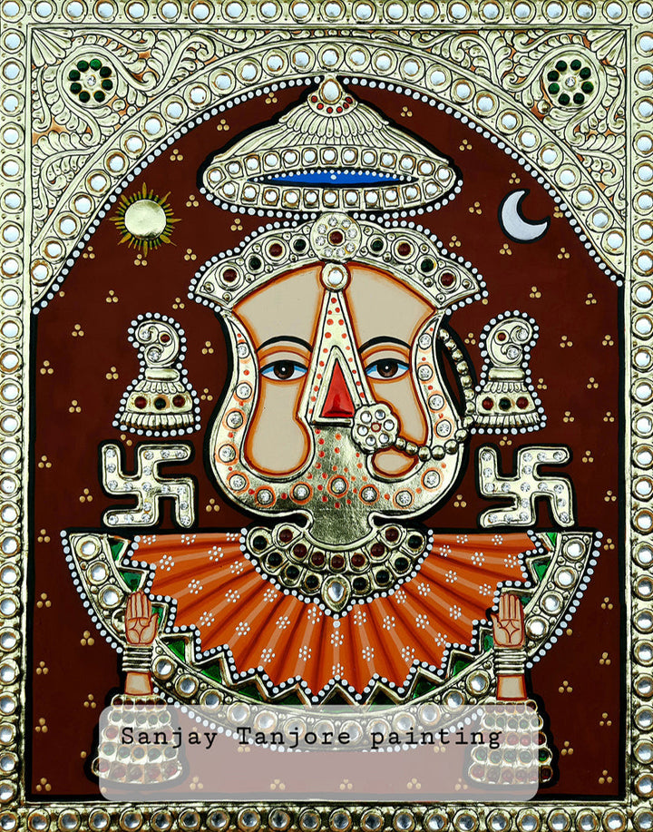 Rani sati, Tanjore Painting by Sanjay Tandekar Thumbnail