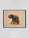 Rays of Happiness A Mughal Miniature Capturing Elephant Joy by Mohan Prajapati