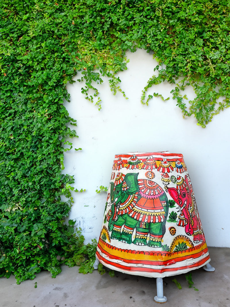 Regal Elegance : Vibrancy in Tholu Lamps by Kanday Anjanapp for sale