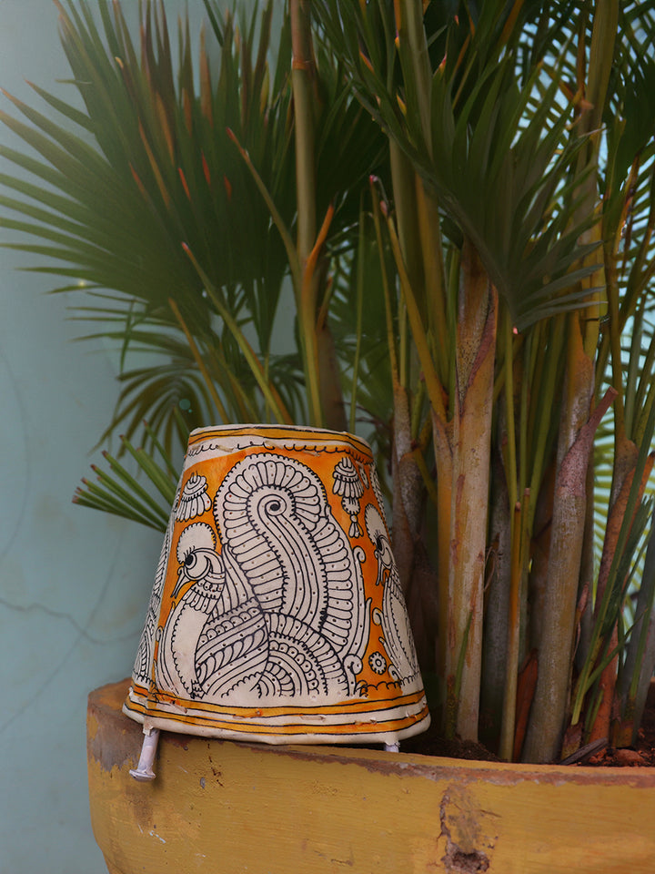 Regal Plumes: Tholu Bommalatta Lamp of Splendour by Kanday Anjanappa Thumbnail