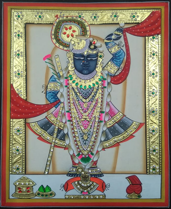 Regality of Shrinathji: Pichwai painting by Jayesh Sharma Thumbnail