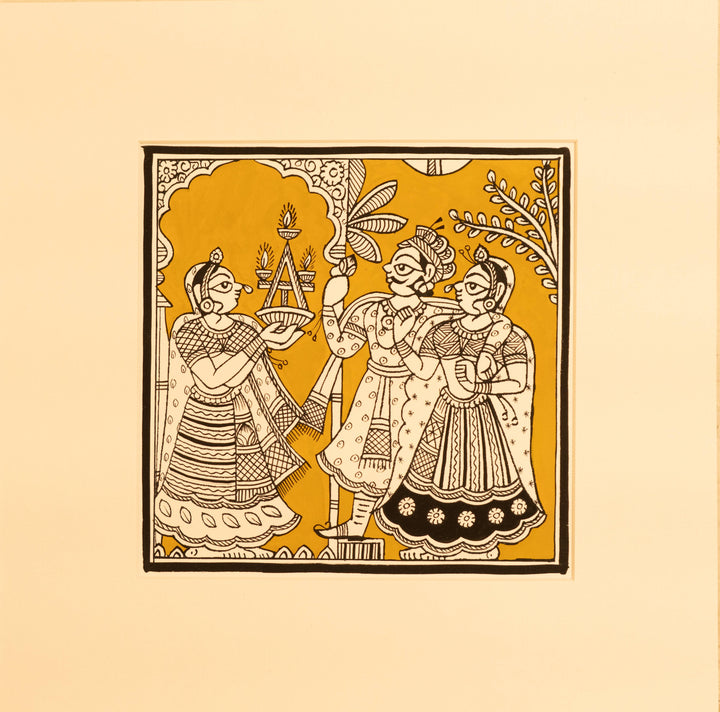 Representation of welcoming a royal couple: Phad by Kalyan Joshi Thumbnail