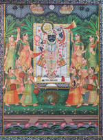 Buy Rhythm of Sharad Purnima: Pichwai painting
