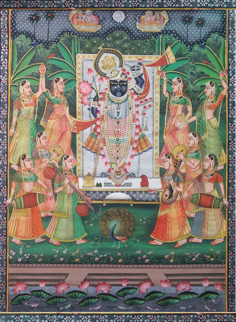 Buy Rhythm of Sharad Purnima: Pichwai painting