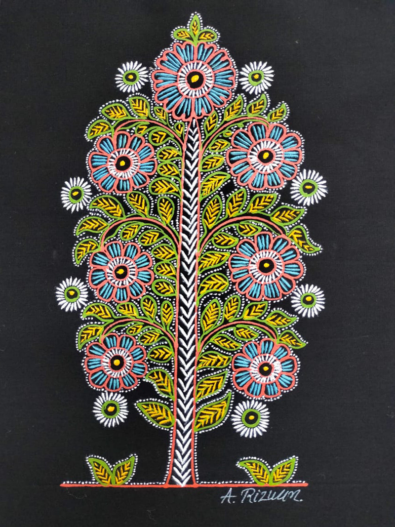 Khat Style Rizwan Buy Tree in Rogan Artwork | Available at Memeraki.com