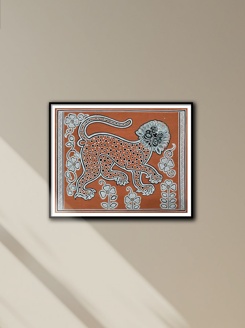 Shop Roar of Majesty: Mandana Tapestry of Wild by Vidya Devi Soni