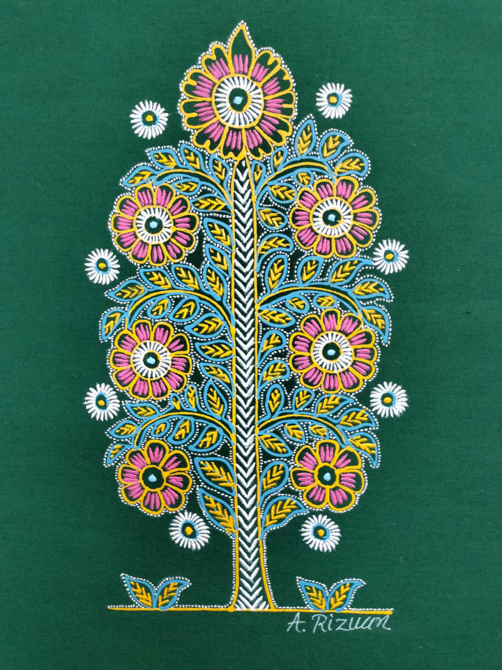 Rogan Blossoms: A tree in Rogan art by Rizwan Khatri Thumbnail