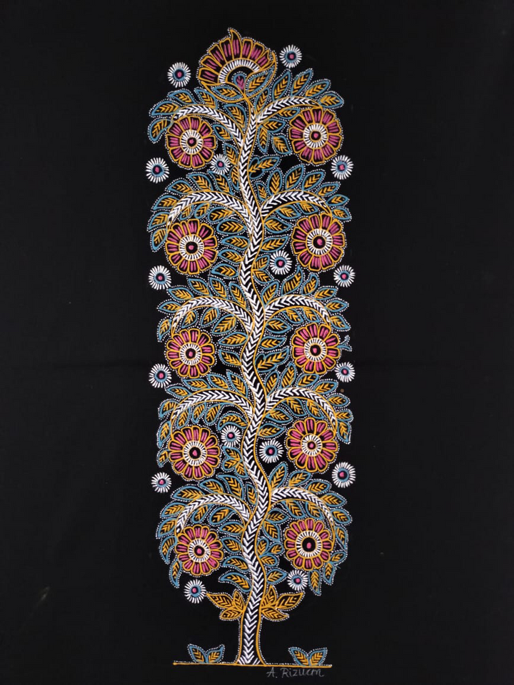 Rogan Tree: Artistry on Black Cloth by Rizwan Khatri Thumbnail