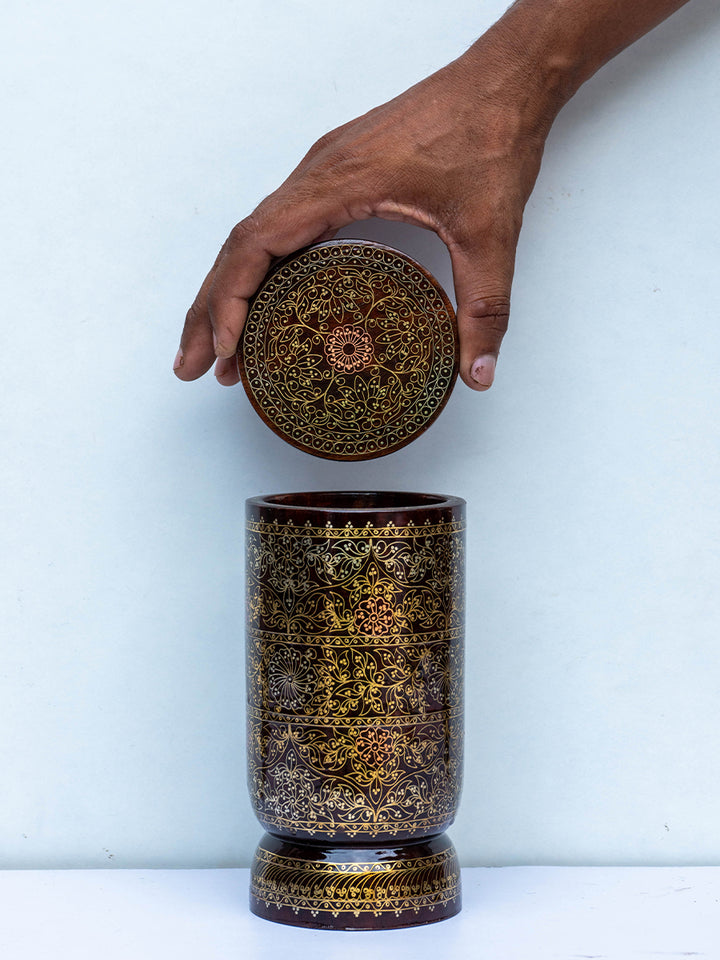 Royal Mughal Tarkashi Wooden Glass by Mohan Lal Sharma Thumbnail