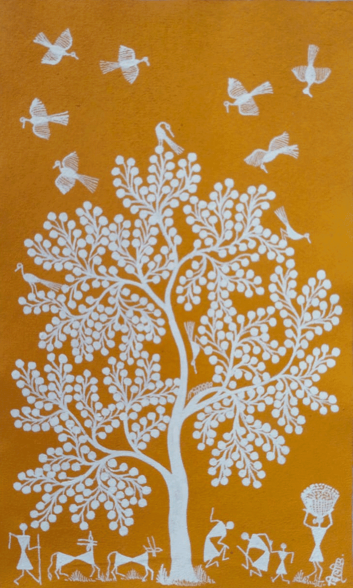 Rural Life In Warli By Dilip Bahotha Thumbnail