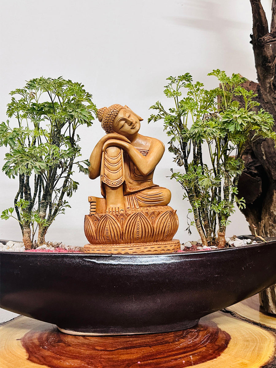 Shop The Resting Buddha: A Sandalwood Marvel by Om Prakash