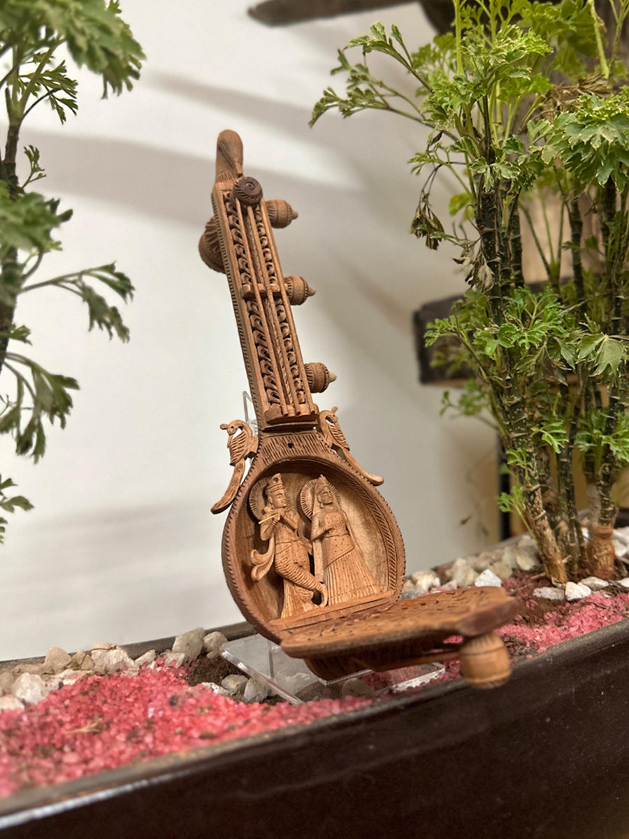 Melody of Divinity in Sandalwood Veena by Om Prakash for sale