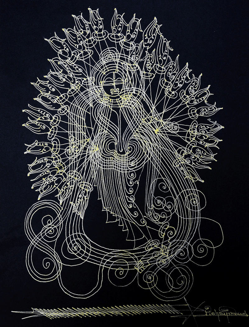 Buy Durga Mata in Surpur Art by Krishna Prakash
