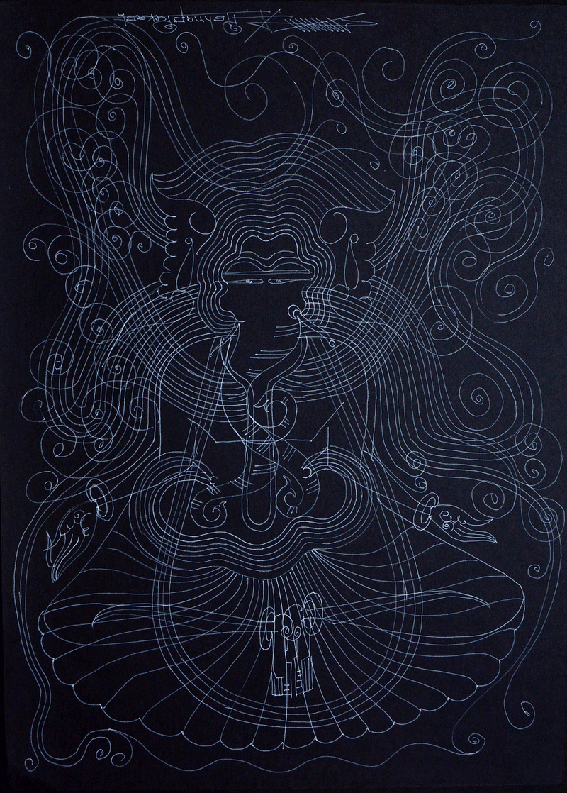 Buy Lord Ganesha in Surpur Art by Krishna Prakash
