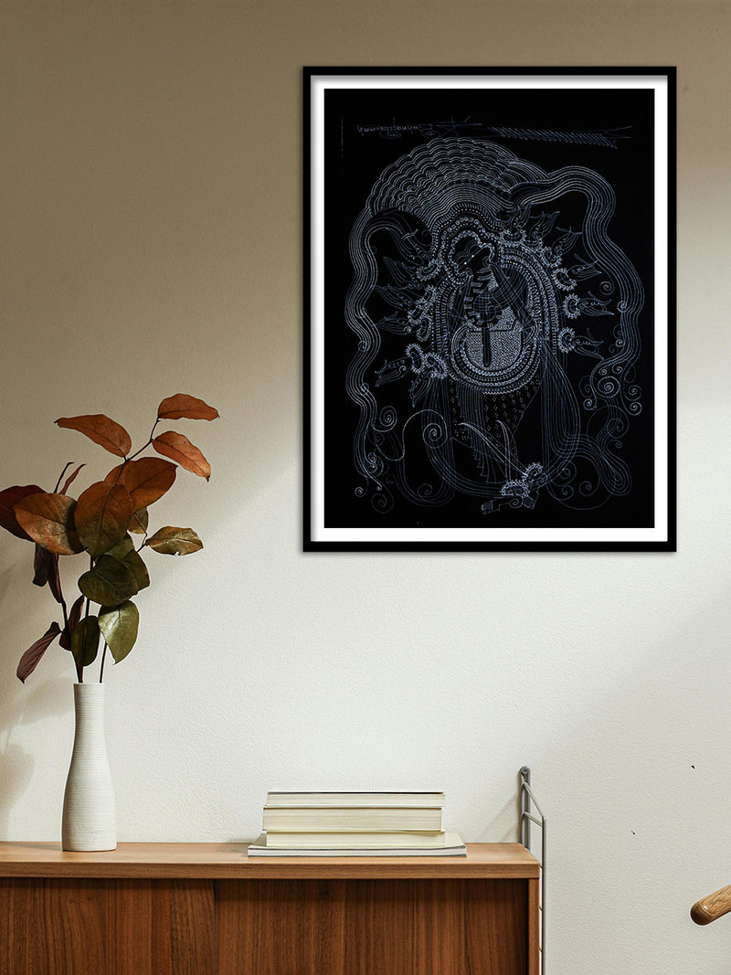 Lord Ganesha in Surpur Art by Krishna Prakash