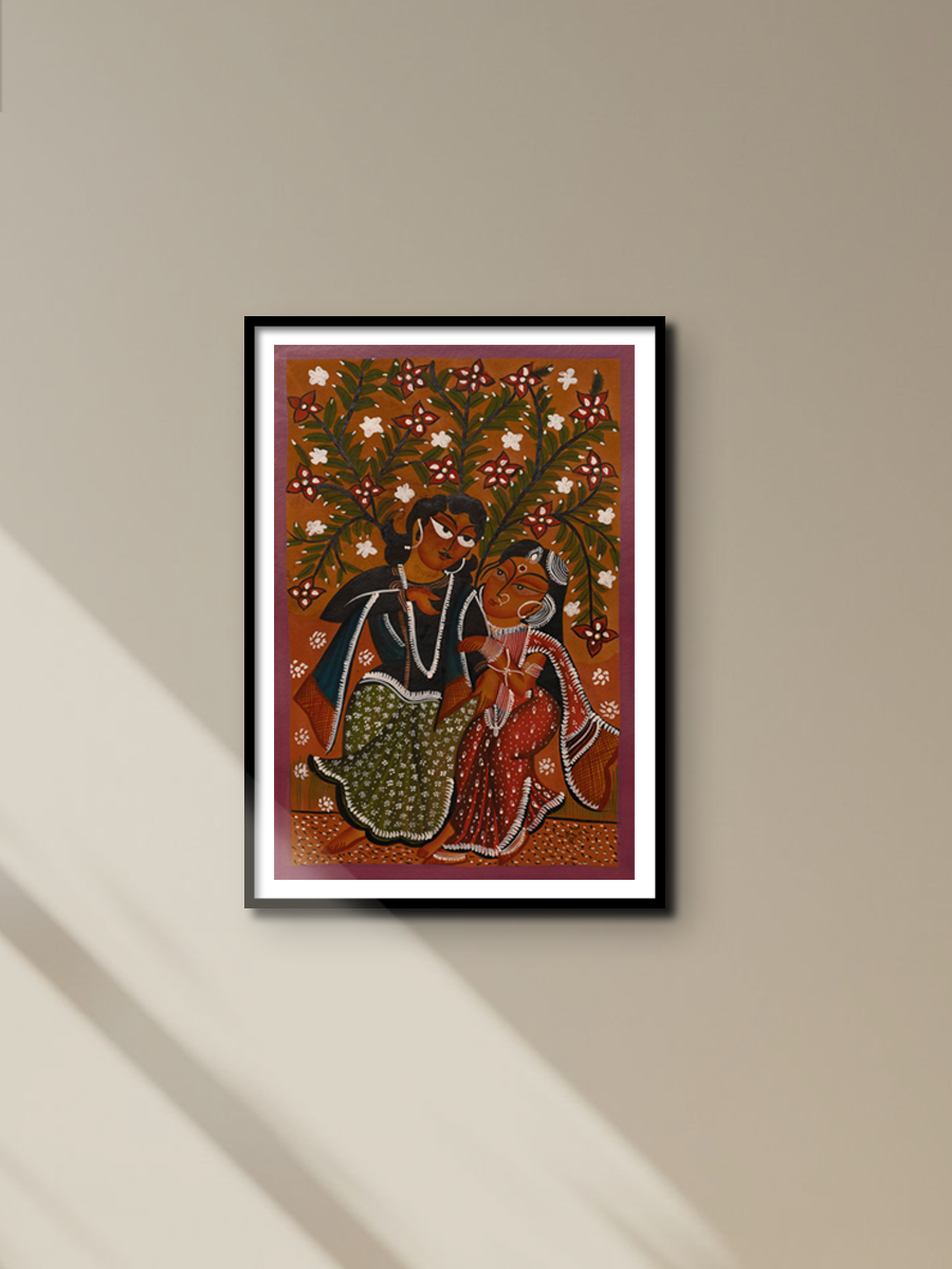 Love in the 20th Century: Bengal Pattachitra by Swarna Chitrakar for sale