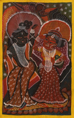 Buy Radha Krishna in Bnegal Pattachitra by Swarna Chitrakar