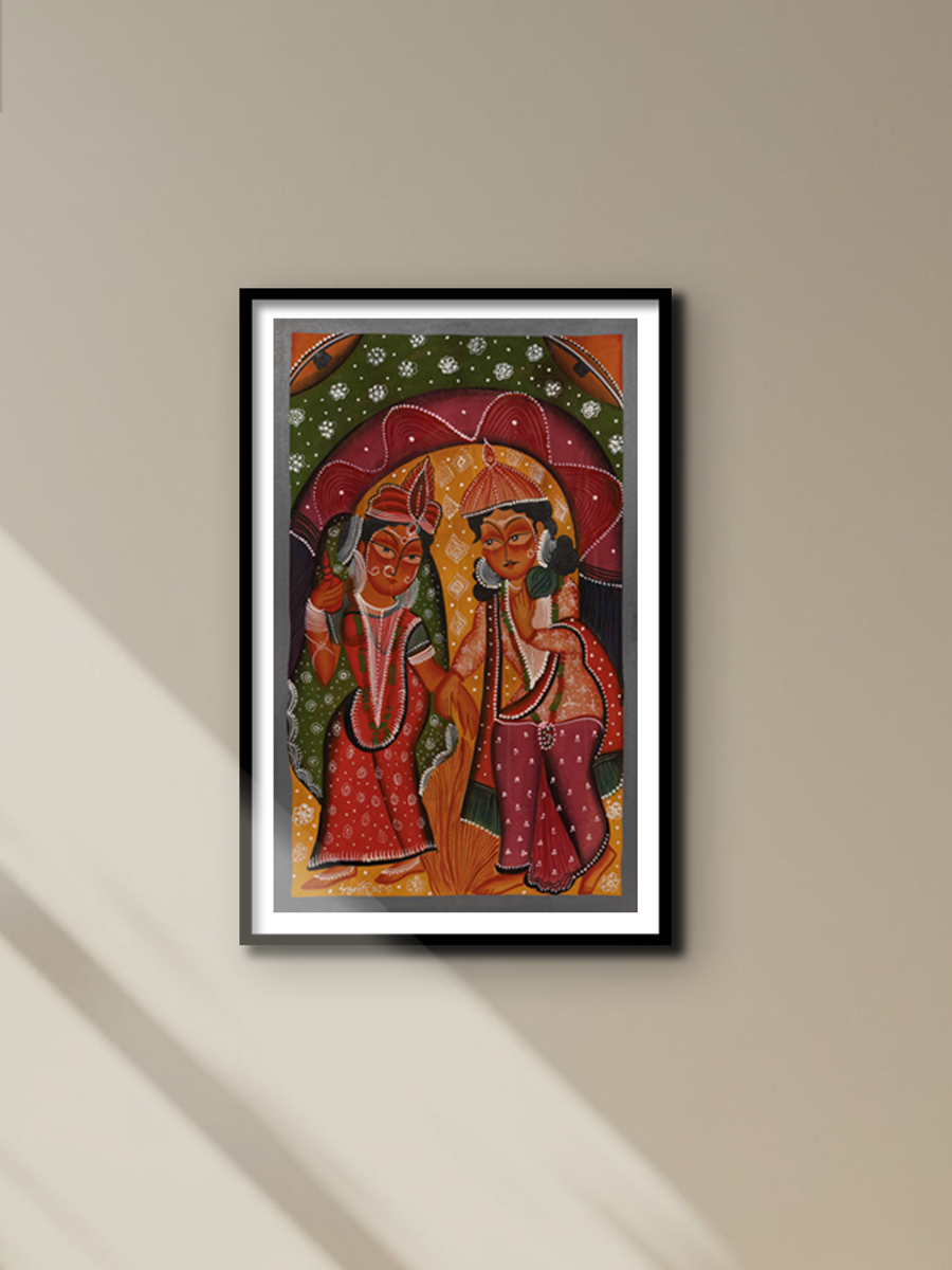 A Bengali wedding in Bengal Pattachitra by Swarna Chitrakar for sale