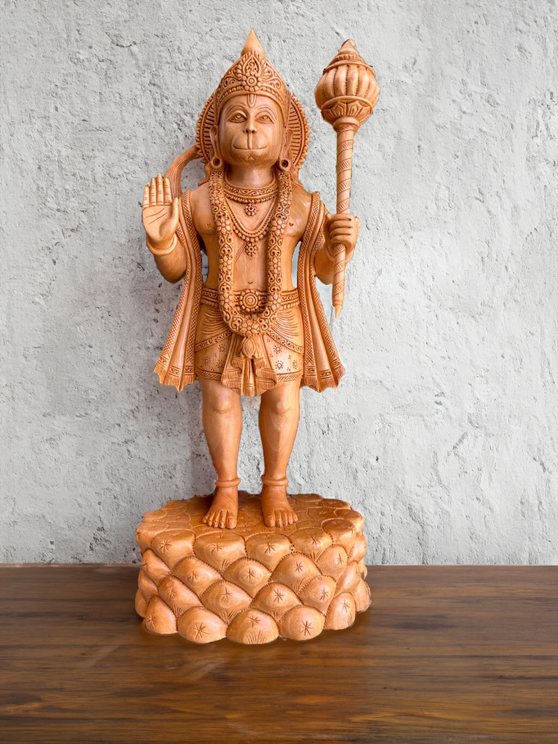 Shop Lord Hanuman statue in Sandal wood by Om Prakash