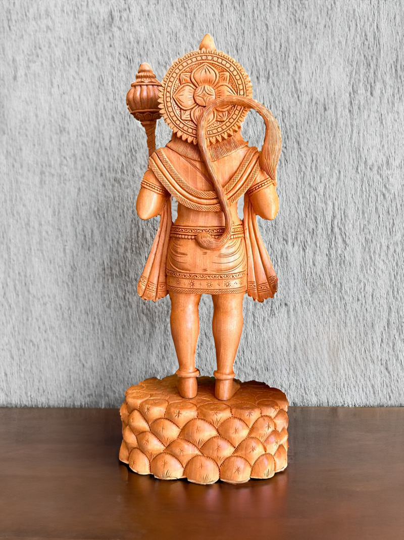Lord Hanuman statue in Sandal wood by Om Prakash